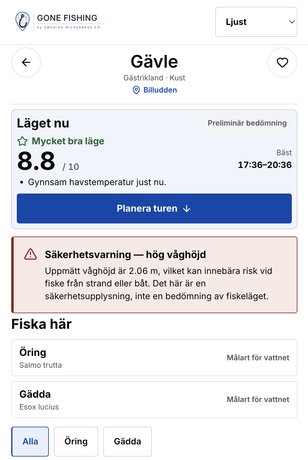 Gone Fishing i ljust läge